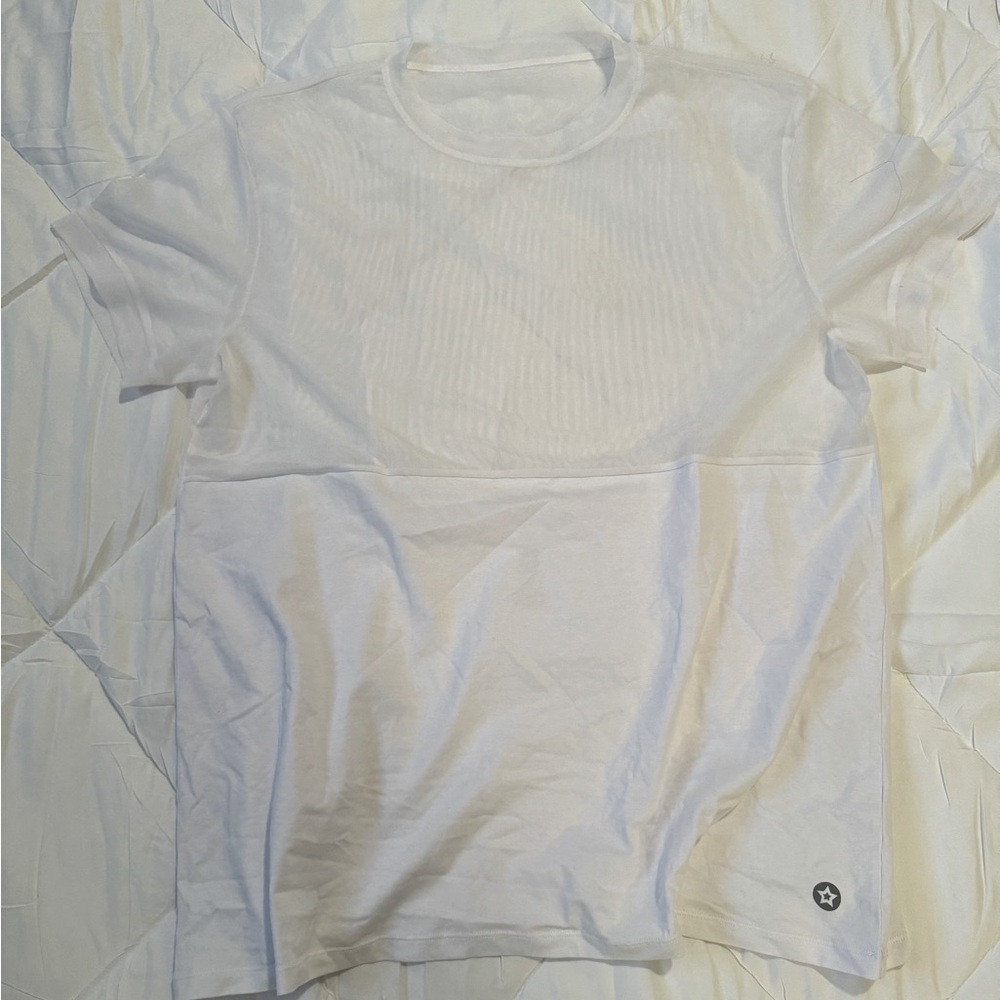 “Active Booty” half mesh tee shirt